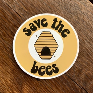 Save the bees sticker