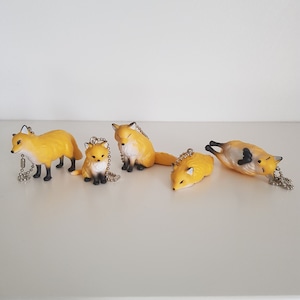 Adorable Fox Figurines/Keychains - Five Styles to Choose From - UK Postage and Dispatch