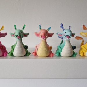 Minature Cute Dragon Figurines - 5cm Tall - Five Styles Available - UK Postage and Dispatch