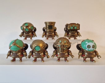 Miniature Steam Punk Robots - Approx. 3cm Tall - 7 Styles - UK Postage and Dispatch