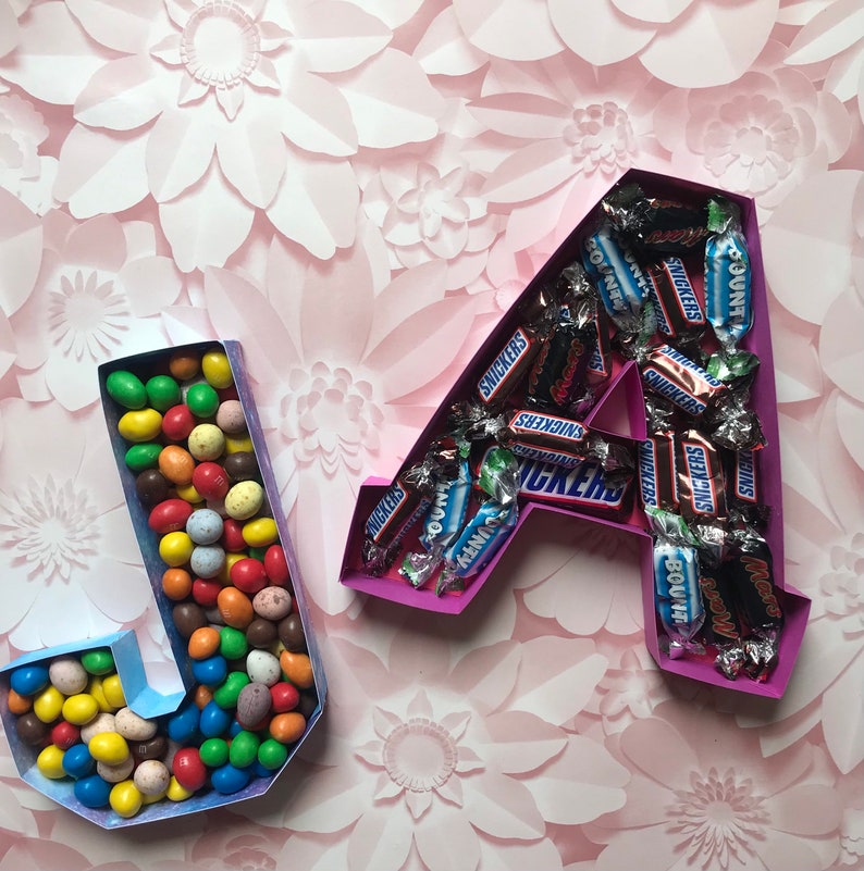 SVG 3D Fillable Letters Alphabet Hollow Empty Box Paper Craft Etsy Canada