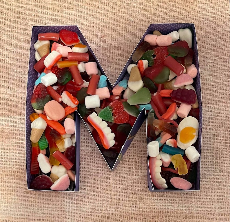 SVG 3D Fillable Letters Alphabet Hollow Empty Box Paper Craft Etsy Israel