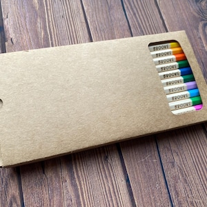 set of 12 24 personalised engraved long wooden colouring pencils stationery party bag filler back to school ruler children kids HB sharpener 画像 10