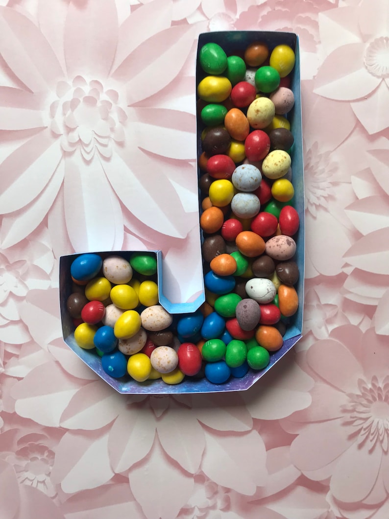 SVG 3D Fillable Letters Alphabet Hollow Empty Box Paper Craft Etsy Canada