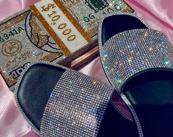 Rhinestone sandal, sparkly shoes, sandals, summer shoes