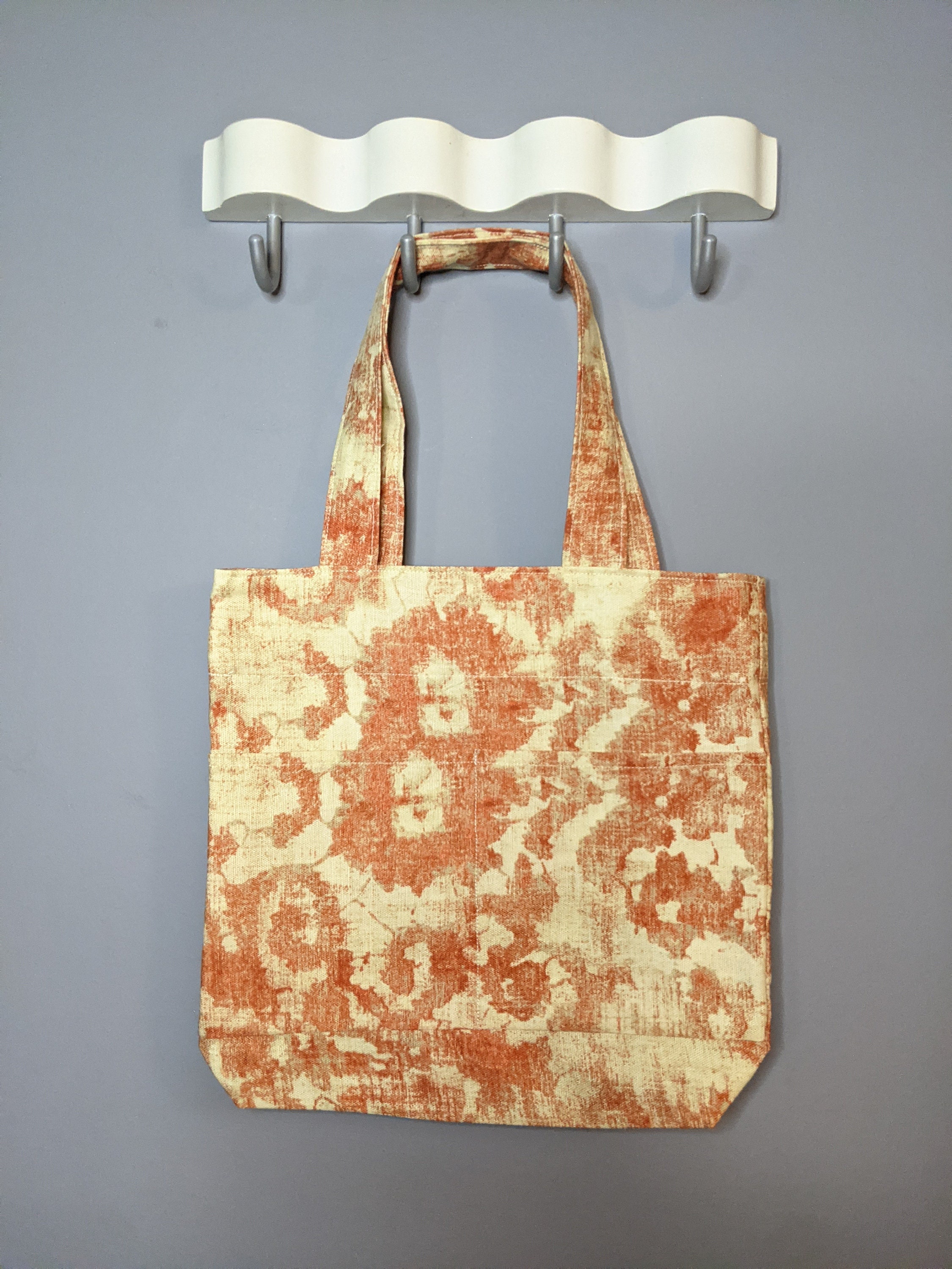 Reusable Spray Paint Tote Bag with Front Pockets Etsy