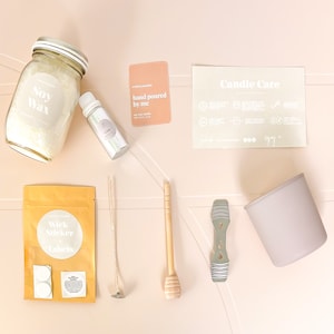 Candle Making Kit DIYI Soy Wax Candle | Pouring Pot I Wick I Craft I Tool | Kit I Craft kit for Adults I Date Night Ideas I Essential Oils