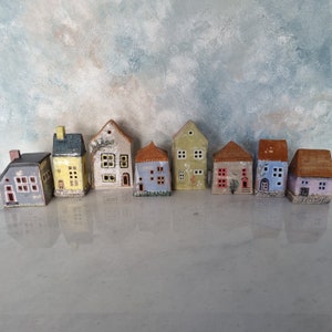 Ceramic house,Handmade house,Candle holder house,Unique design, Unique gift,Modern ceramic, Home decor, Home accessories