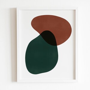 Abstract wall art, Modern abstract digital print, Organic minimalist printable art, geometric art shapes, Contemporary art instant download