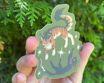 scourge and tigerstar - vinyl sticker | waterproof weatherproof | 2000s nostalgia emo warrior cats