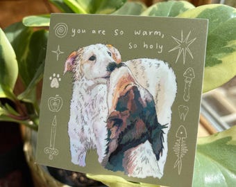 you are so holy borzois - vinyl sticker | waterproof weatherproof | borzoi russian wolfhound hope love