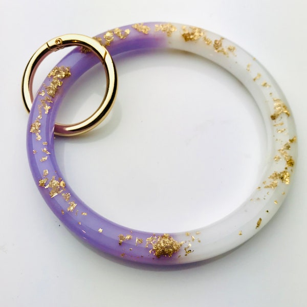 Resin Keychain Wristlet | Custom Keychain Bangle | Custom Keychain Holder | Personalized Keychain Ring | Bridesmaid Gifts | Gifts For Her