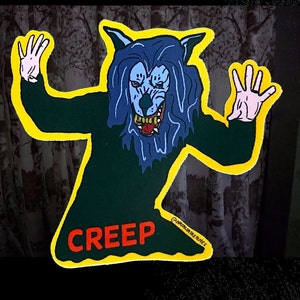 Creep Peachfuzz Wolf Sticker