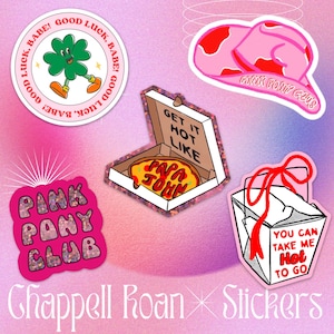 Chappell Roan Inspired Vinyl Glitter Stickers - Etsy