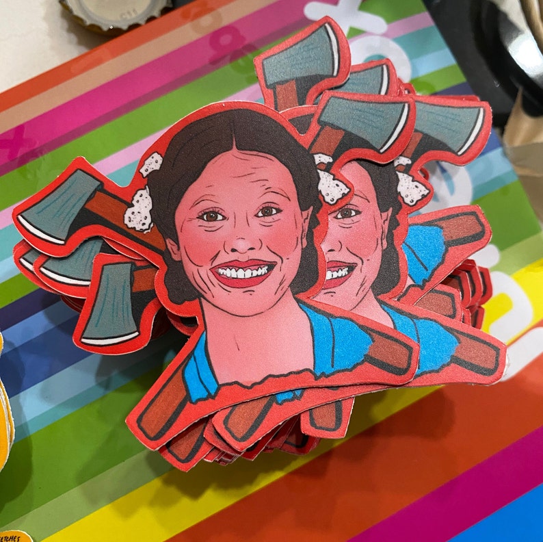 Pearl Inspired Mia Goth Die Cut Vinyl Sticker image 4