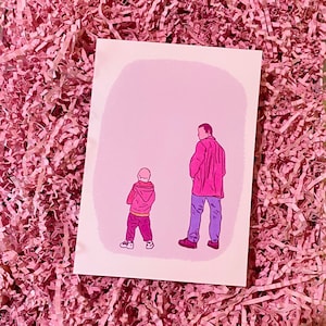 Big Pink Daddy Greeting Card