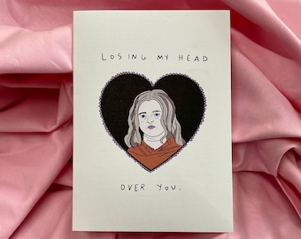 Losing My Head Over You Valentine Card