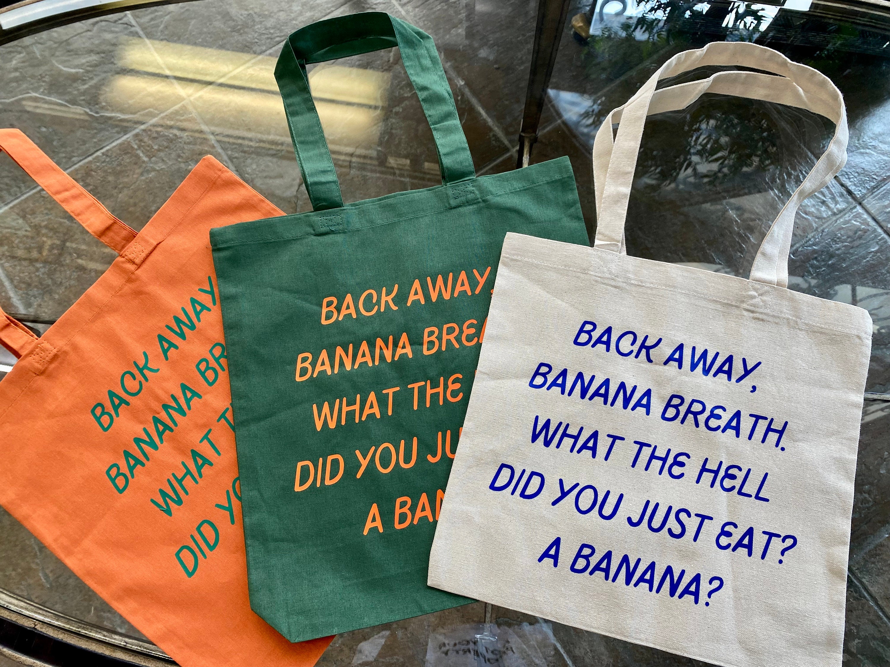 I Think You Should Leave Inspired Banana Breath Tote Bag