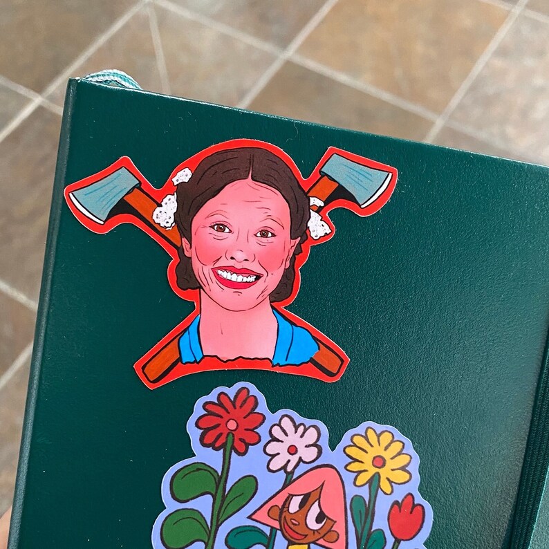 Pearl Inspired Mia Goth Die Cut Vinyl Sticker image 2