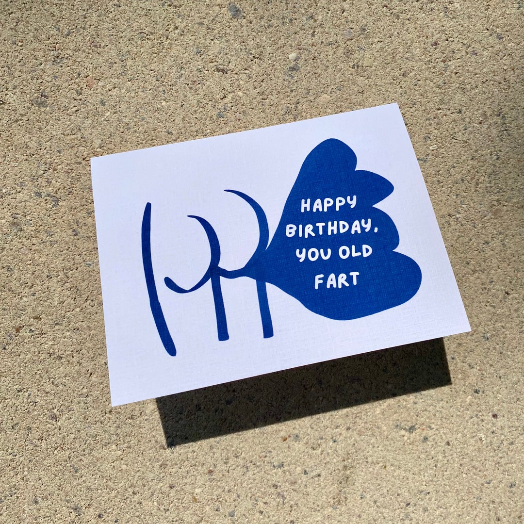 Happy Birthday Old Fart Greeting Card - Etsy