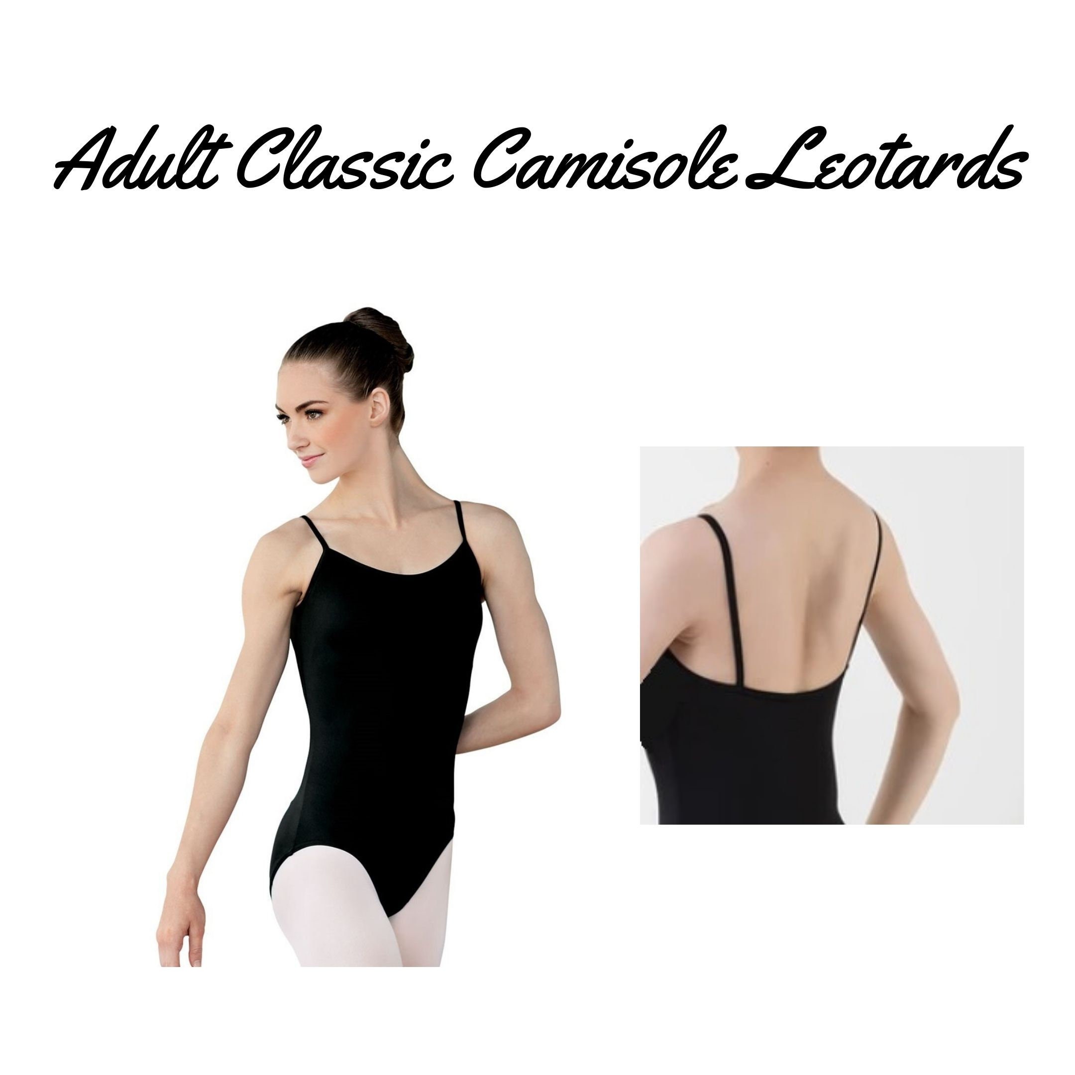 Adult Classic Camisole Leotards / Black / Strap / Adjustable / Etsy
