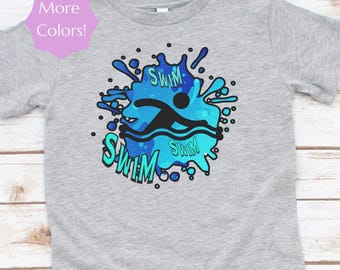 Kids Swim T-Shirt: Summer Camp Swimming Tee for Toddlers & Youth
