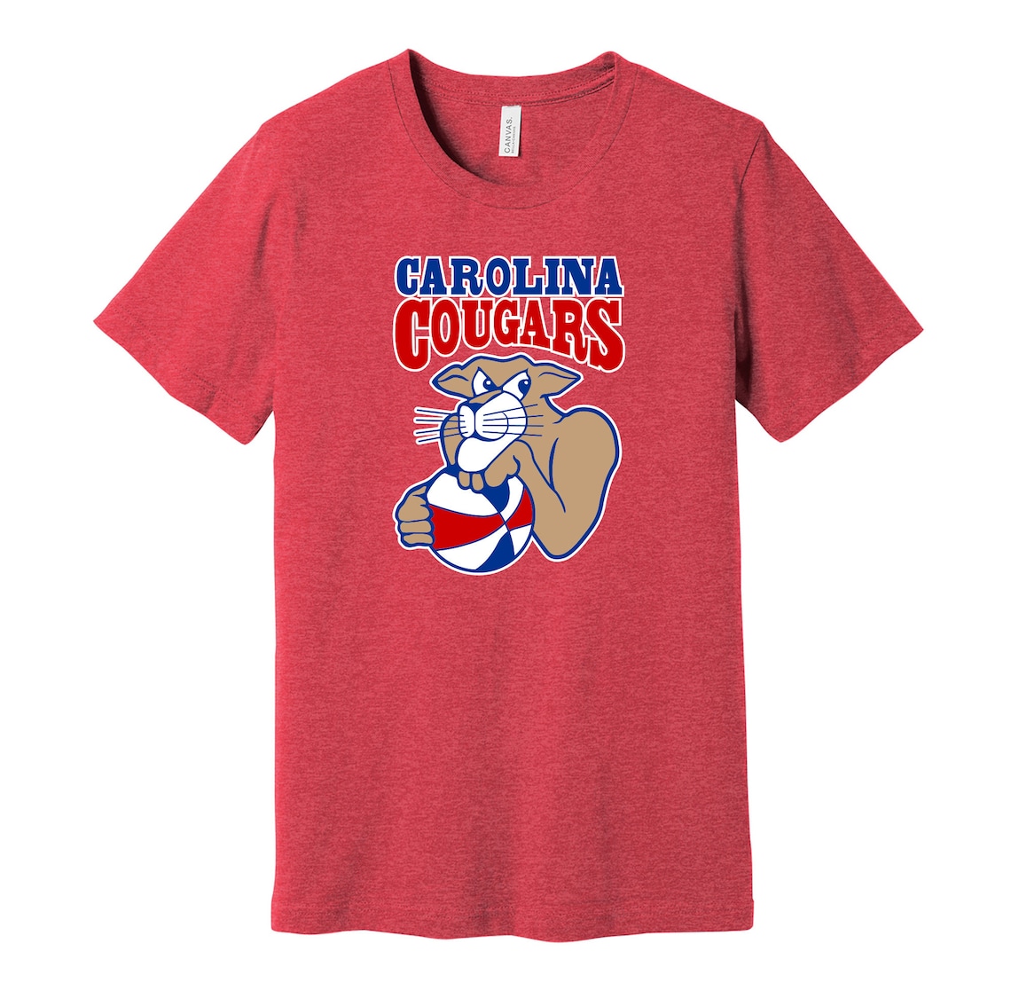 Carolina Cougars Distressed Logo Shirt Defunct Sports Team | Etsy