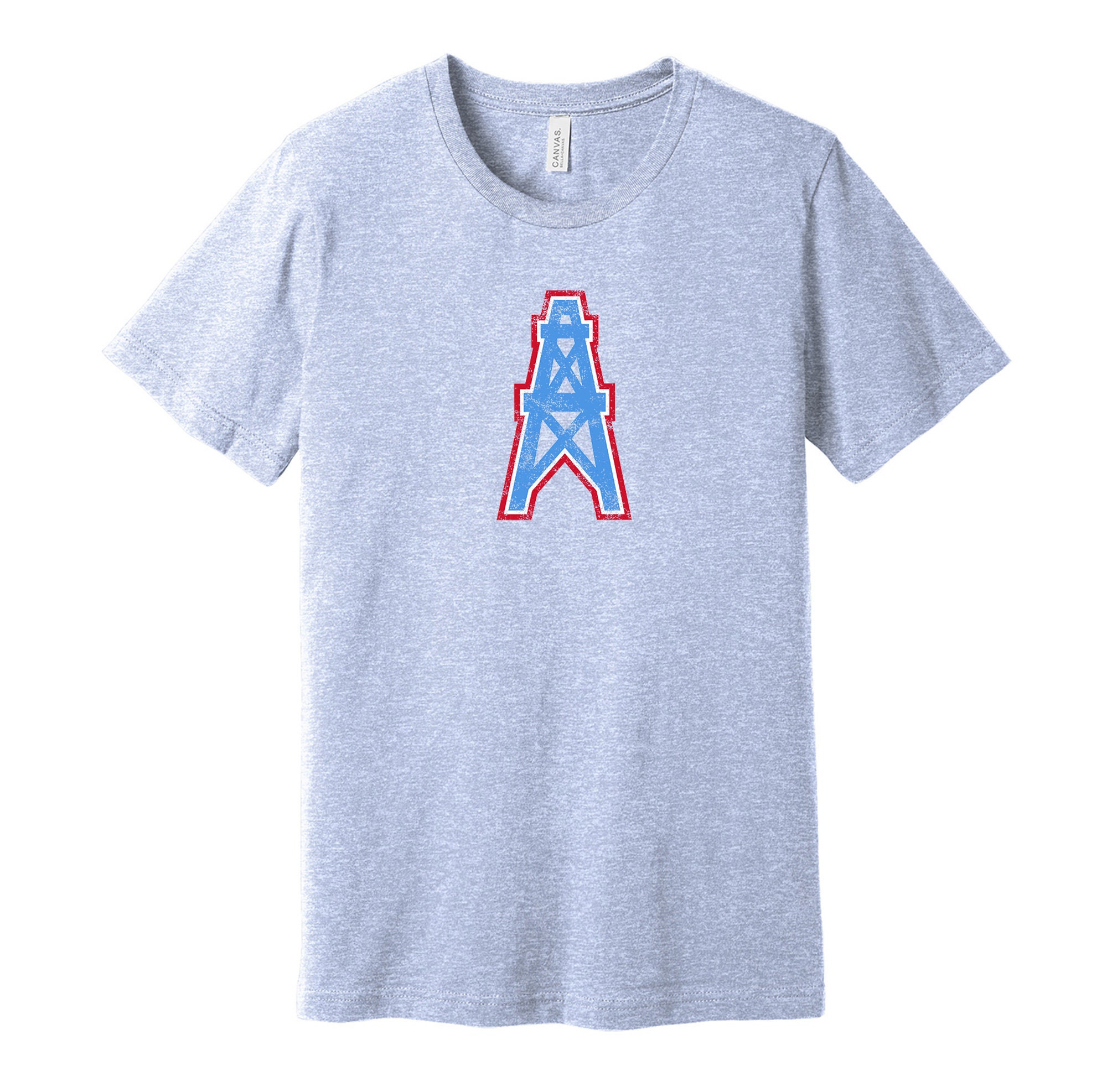 Houston Oilers Distressed Logo Shirt Defunct Sports Team Etsy