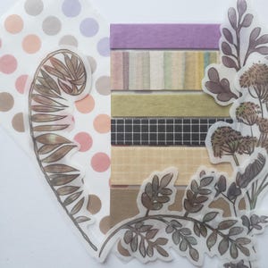 Fougères {lot de washi et stickers}