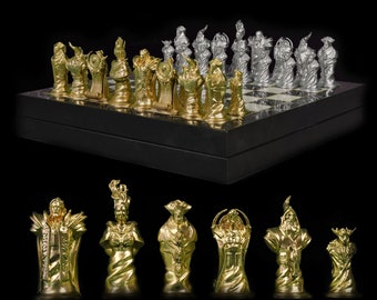 Dotas Characters Chess Set With Chessboard - Gamer Chess Gift İdea