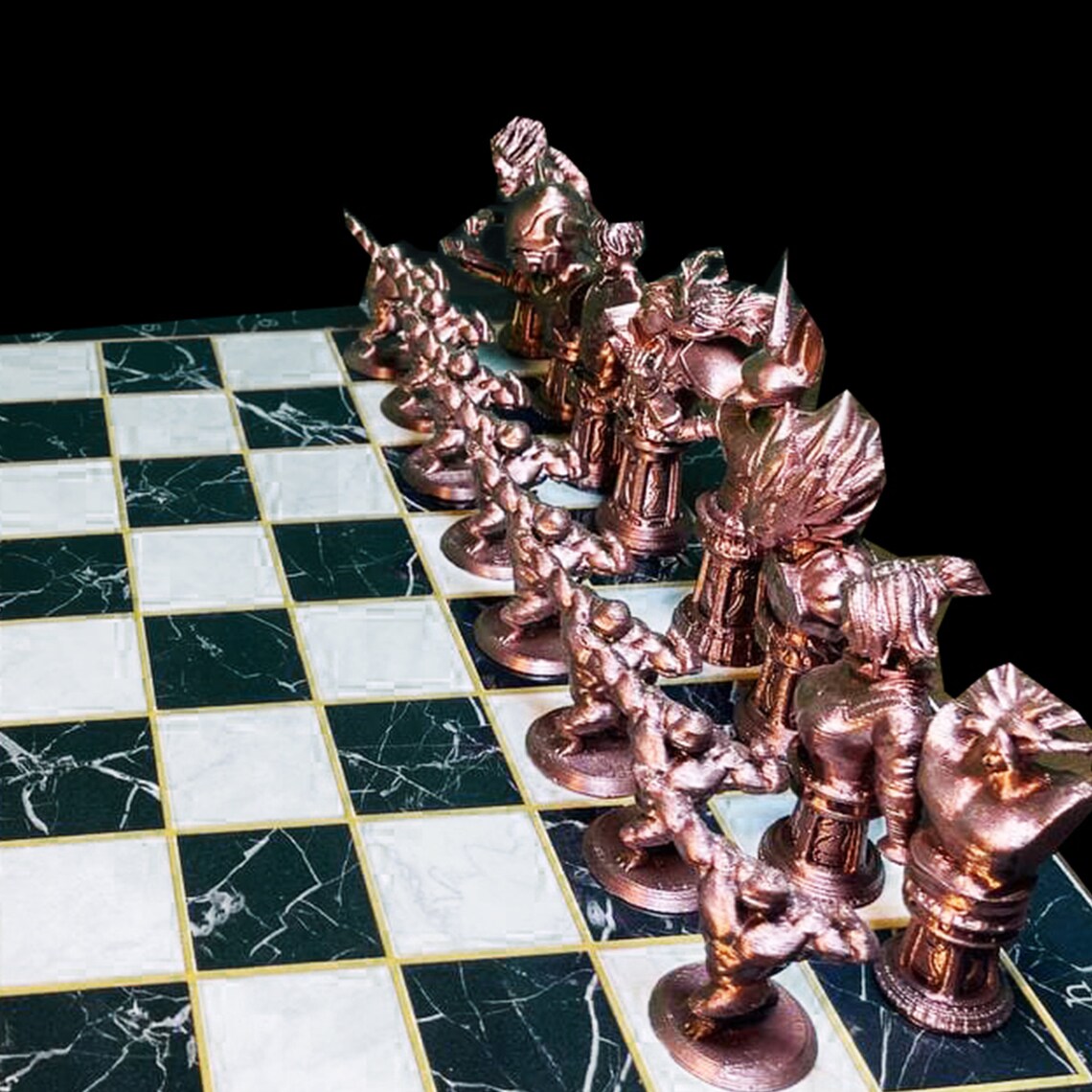 Anime Chess Set With Chessboardanime Chess Seth With Color Etsy