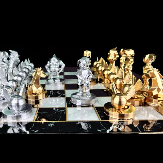 We Games Black And Clear Glass Chess Set : Target