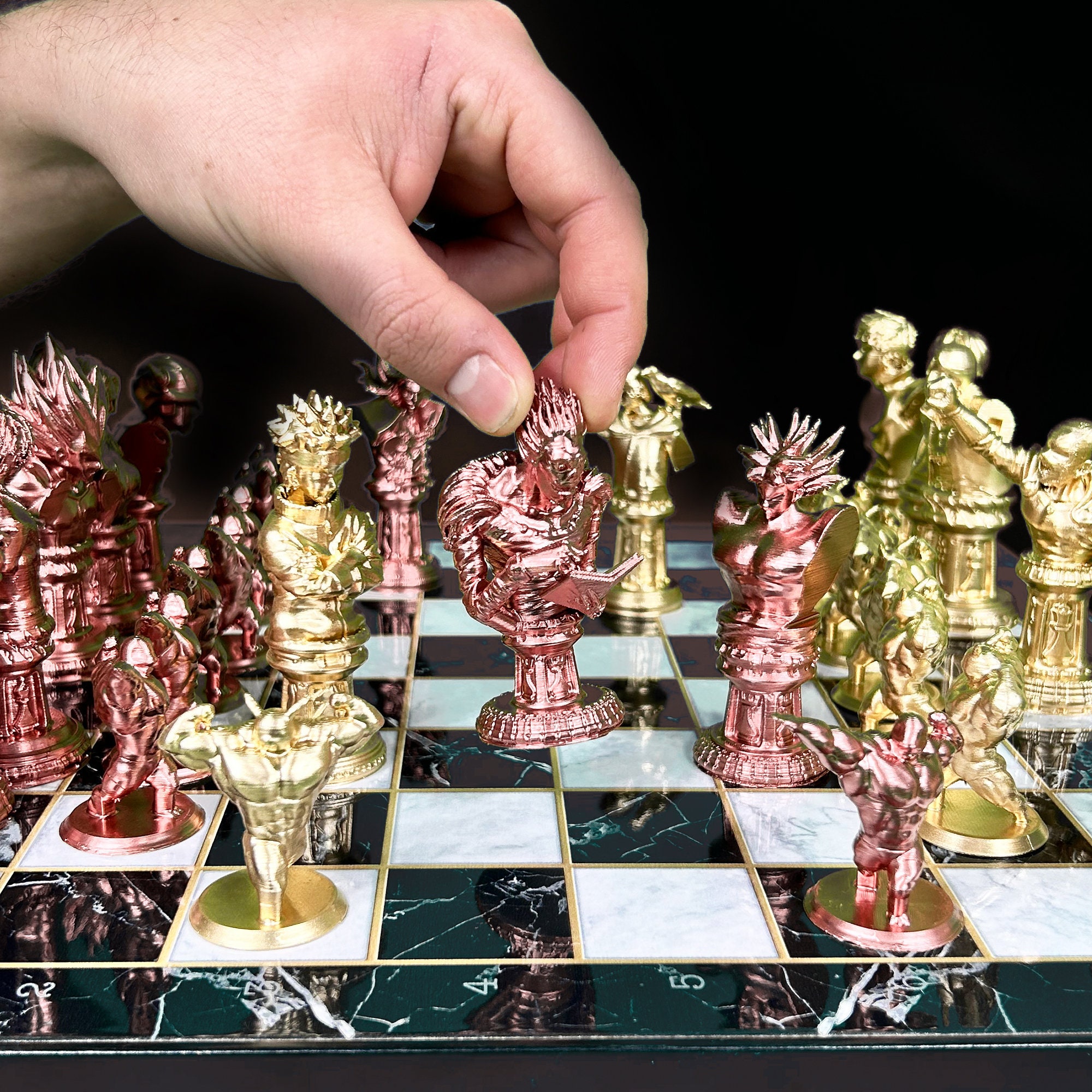 Buy Anime Chess Set With Chessboard Anime Chess Set Color Online in India   Etsy