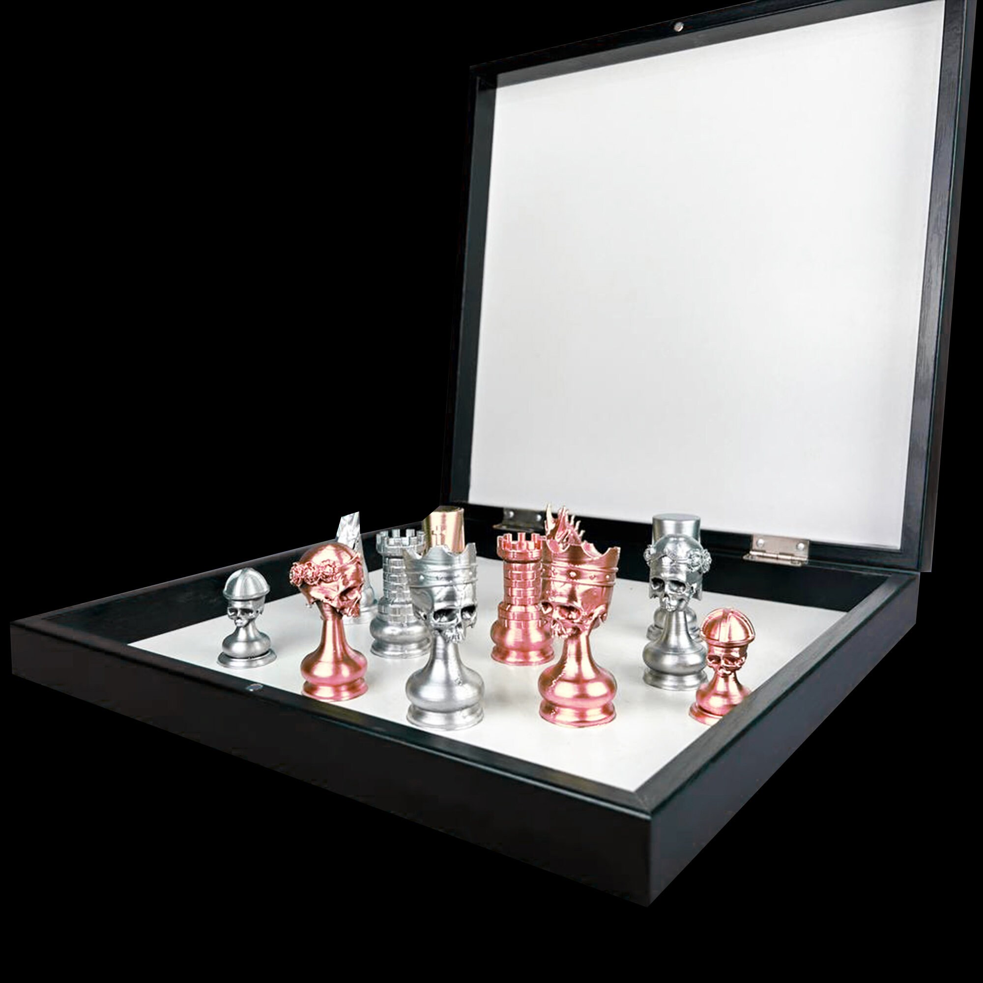 Death Rider Chess Set Death's Head Resin Chess Set - Unique Skull Theme | Personalized ...