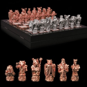 Customizable Animal Chess Set | Personalized Selection for Chess Lovers