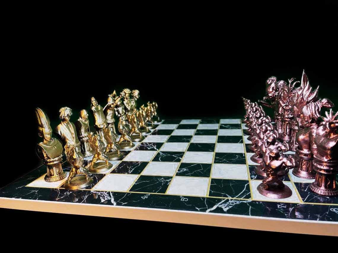 Anime Chess Set With Chessboardanime Chess Seth With Color Etsy Finland