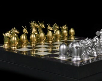 Dragon Chess Set With Chessboard   Epic Dragon Board Game | Personalized Selection