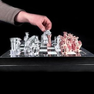Warrior Dragon Chess Set With Chessboard Dragon Chess Pieces Design | Personalized Selection