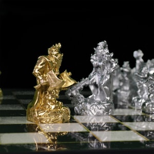 Orc Characters Chess Set With Chessboard Ches-Troll Chess Set With Chessboard | Personalized Selection