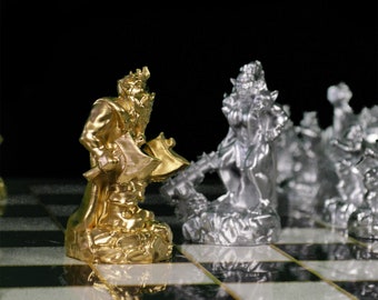 Orc Characters Chess Set With Chessboard ChesTroll Chess Set With Chessboard | Personalized Selection