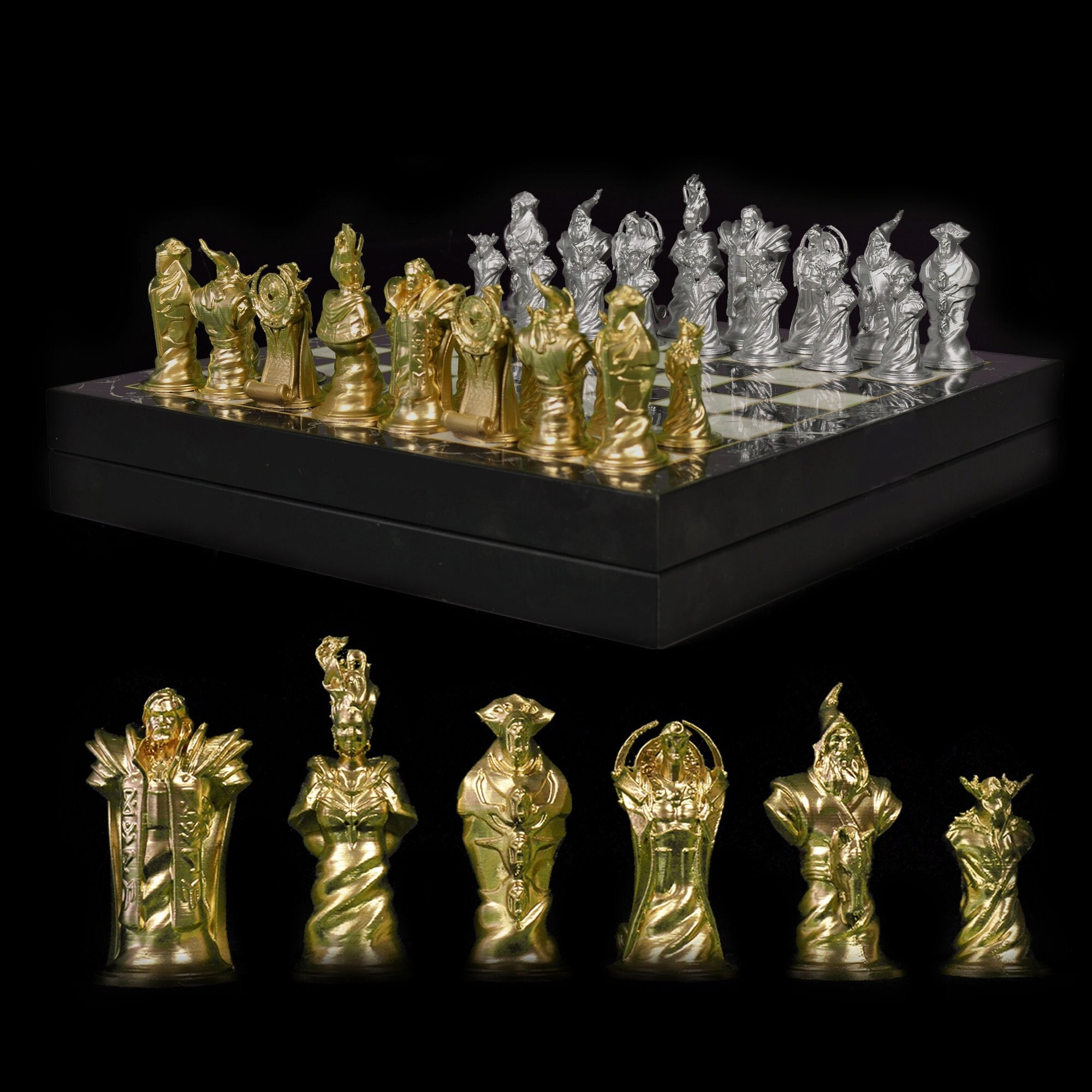 Royal Selangor Classic Star Wars Pewter & Glass Chess Set - M