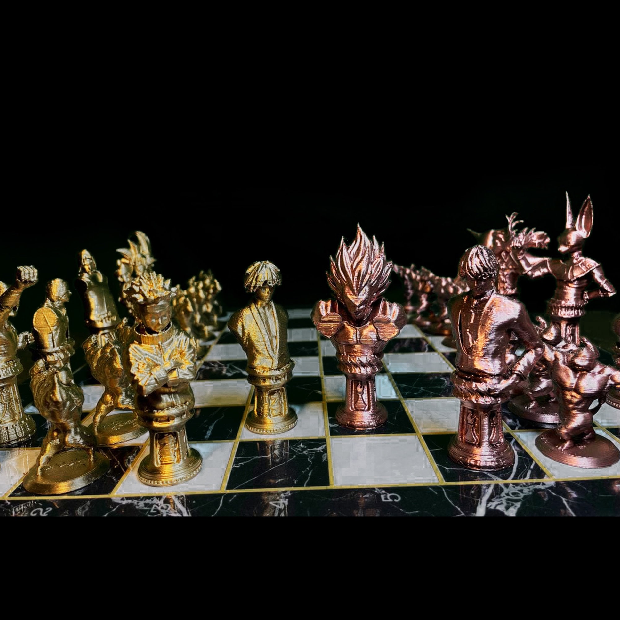 Anime Chess Set With Chessboard Anime Chess Set Color Selection ...
