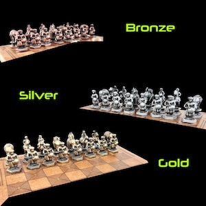 Metal Indian Chess Set With Chessboard   Indian Solder Chess Game | Color Personalized Selection