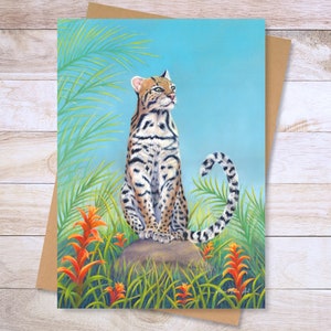 Ocelot Greetings Card for Any Occasion