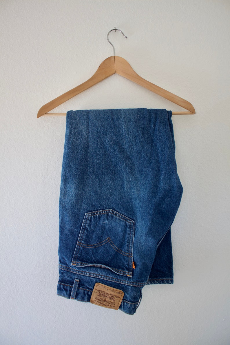 Levi/'s 505 Orange Tab Made in USA Denim Jeans 90s 38x30