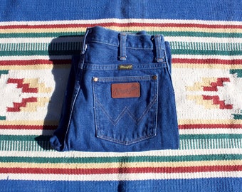 Wrangler 410 SNVR Made in USA Cowboy Cut Student Denim Jeans 80s (30x30)
