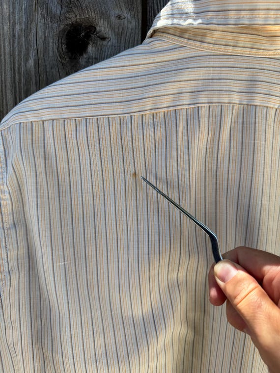 Levi's Button-Up Vertical Striped Long-Sleeve Shi… - image 10