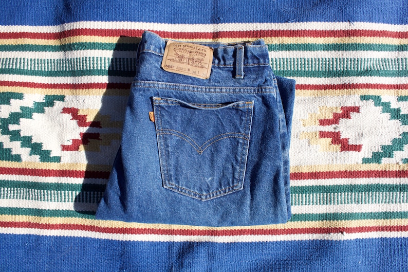 Levi/'s 505 Orange Tab Made in USA Denim Jeans 90s 38x30