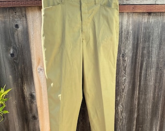 Deadstock Boy Scouts BSA Khaki Chino Slacks Raw Hem