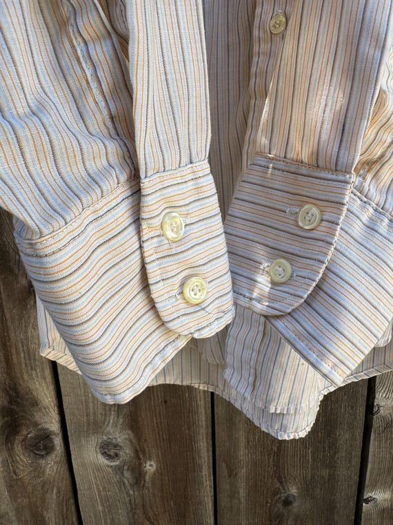 Levi's Button-Up Vertical Striped Long-Sleeve Shi… - image 9